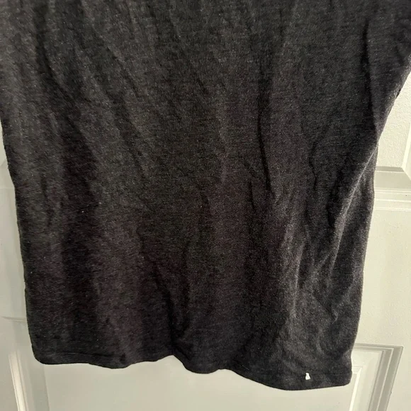 PINK Victoria Secrets Grey/Blacj with Sequence Tshirt Size L - Picture 6 of 9